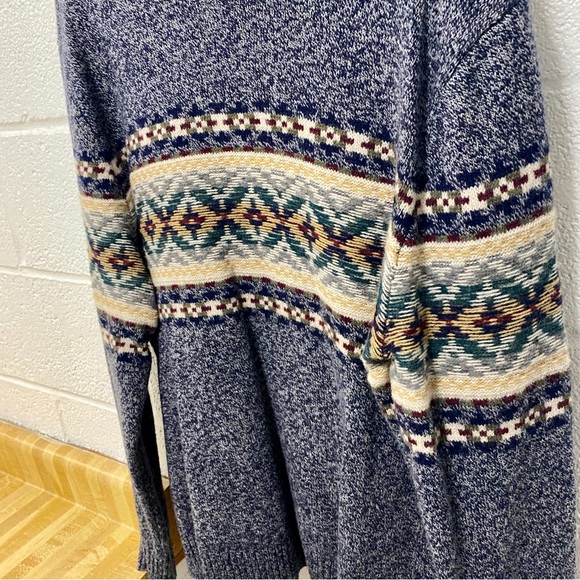 Brooks brothers Aztec pattern Italian yarn Sweater - Picture 4 of 10